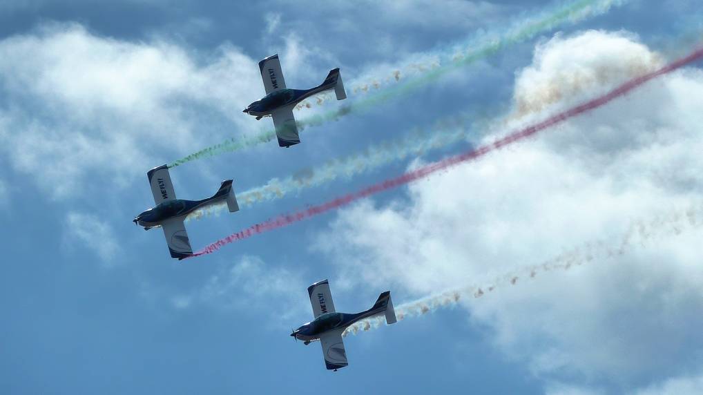 UL-Formation mit 3x Microlight Texan WeFly Team ( Italien )